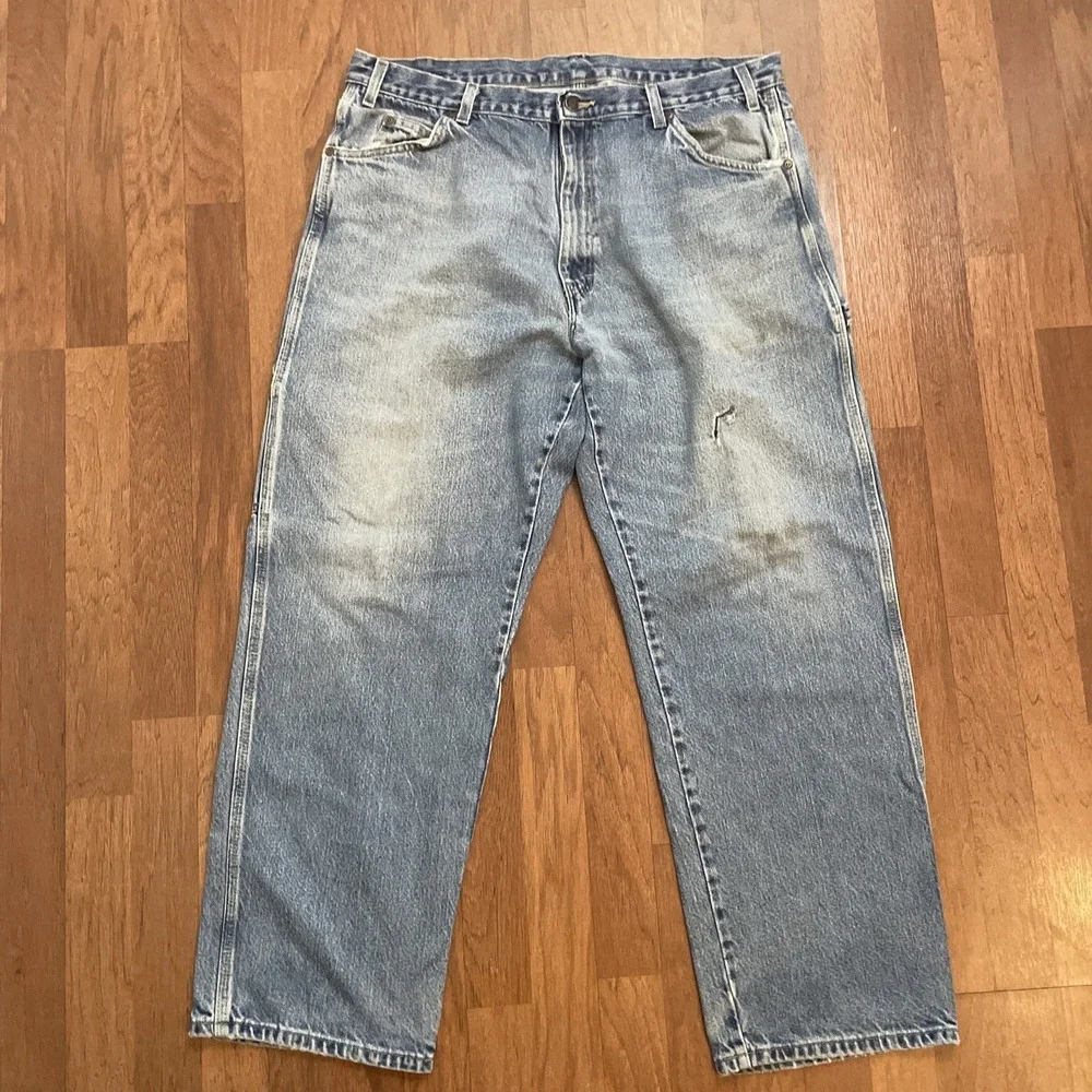 Distressed Baggy Dickies Carpenter Jeans Size 38x30